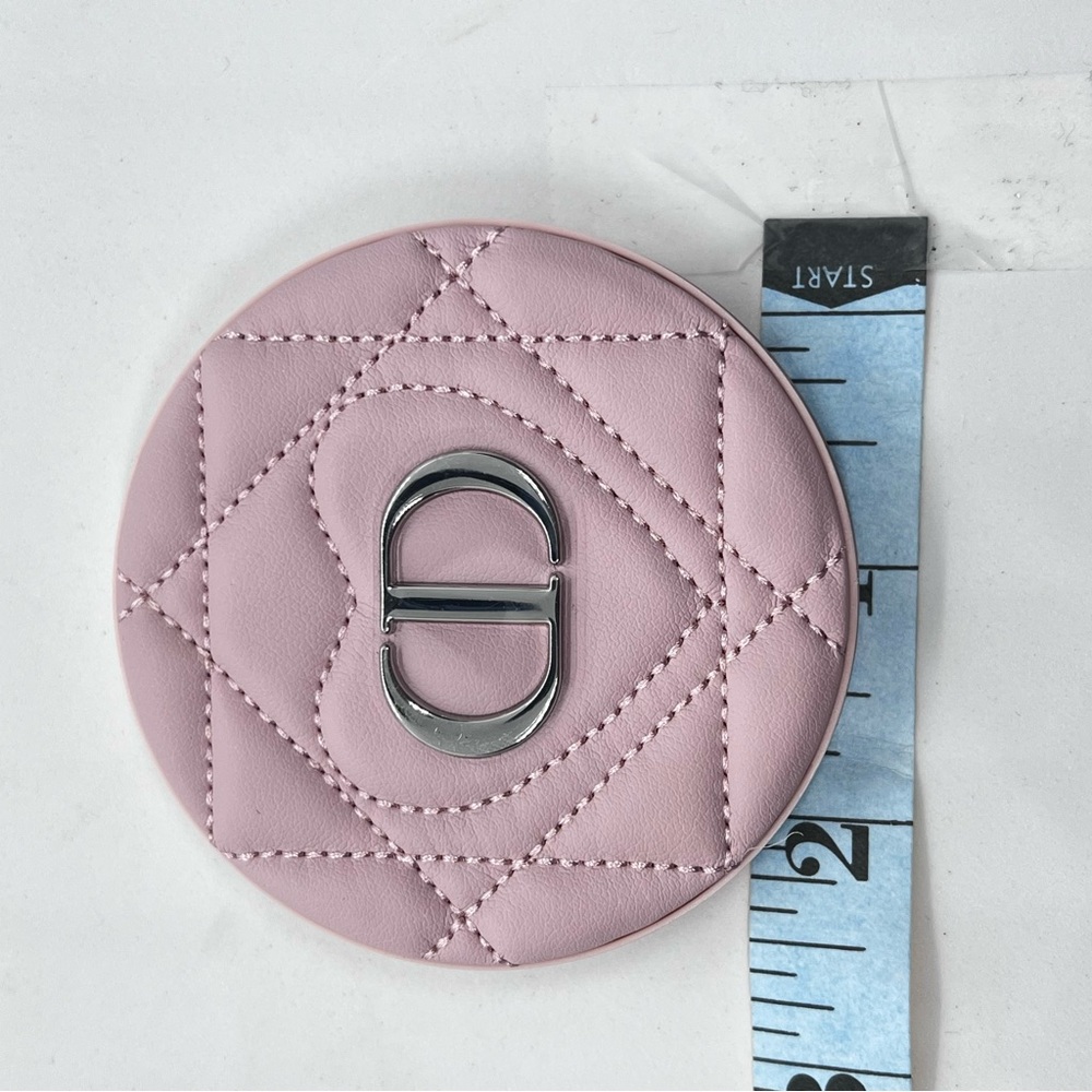 Dior Pink Quilted CD Compact Case Mirror NIB - Picture 6 of 6